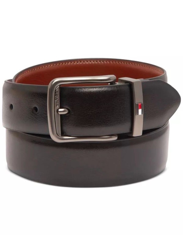 Чоловічий пояс Tommy Hilfiger Men's Reversible Stretch, 32 mm, Black/Brown