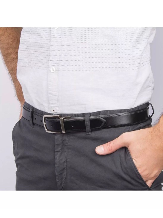 Чоловічий пояс Tommy Hilfiger Men's Reversible Stretch, 32 mm, Brown/Black