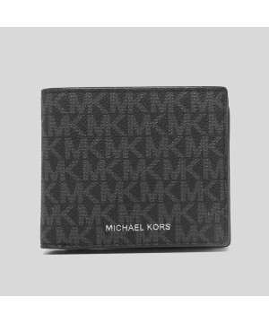 Чоловічий гаманець Michael Kors black logo
