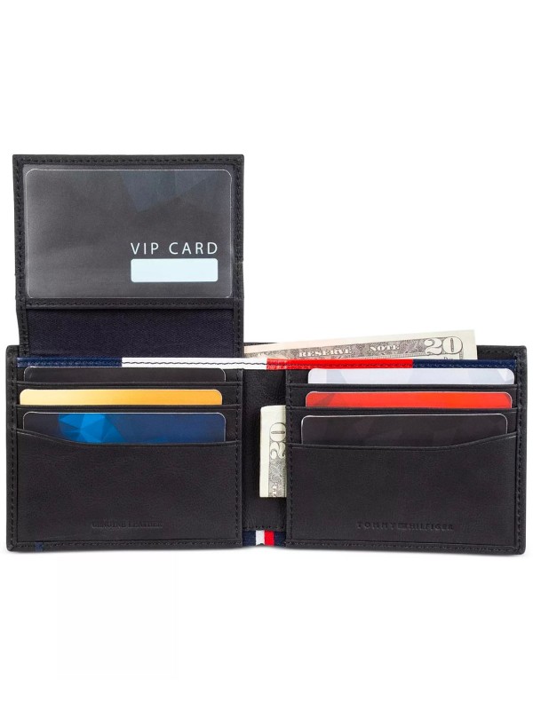 Чоловічий гаманець TOMMY HILFIGER Bifold Wallet, Removable Pocketmate & Key Fob