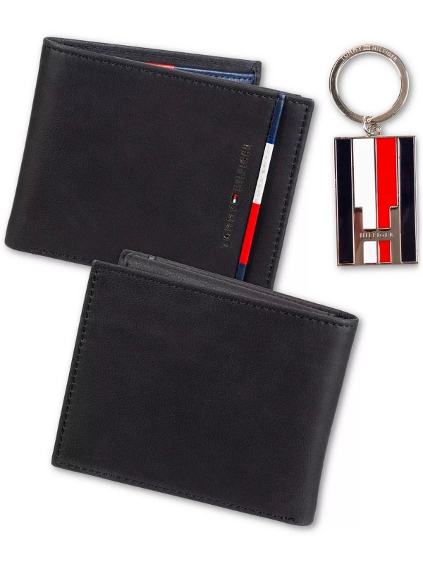 Чоловічий гаманець TOMMY HILFIGER Bifold Wallet, Removable Pocketmate & Key Fob