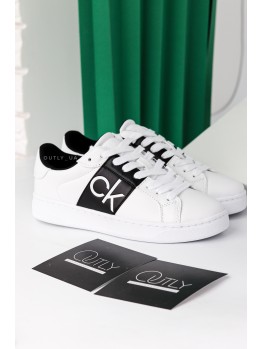 Calvin Klein Lace Up Sneaker White