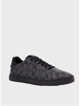 Мужские кеды Coach Clip Low Top Canvas Black Logo