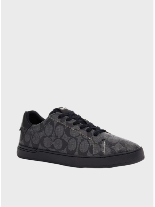 Мужские кеды Coach Clip Low Top Canvas Black Logo