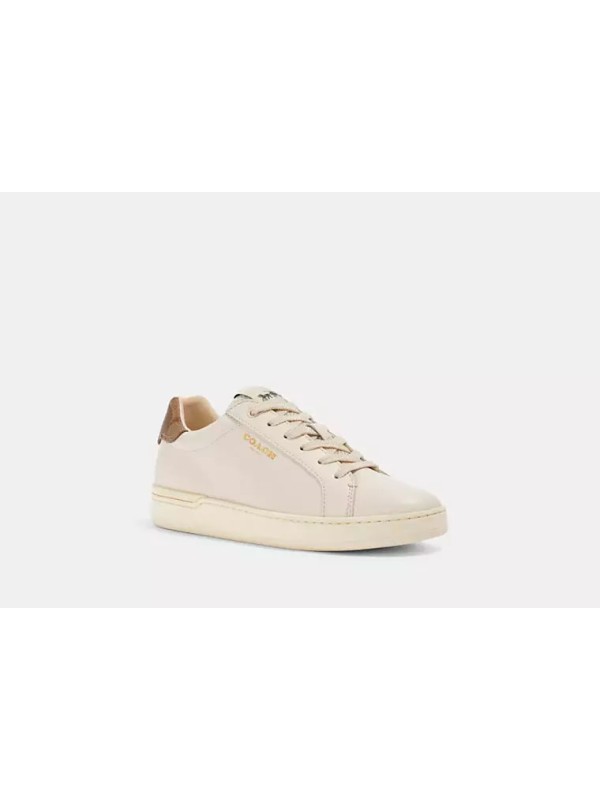 Кеды Coach Clip Low Top Sneaker In Signature Leather White