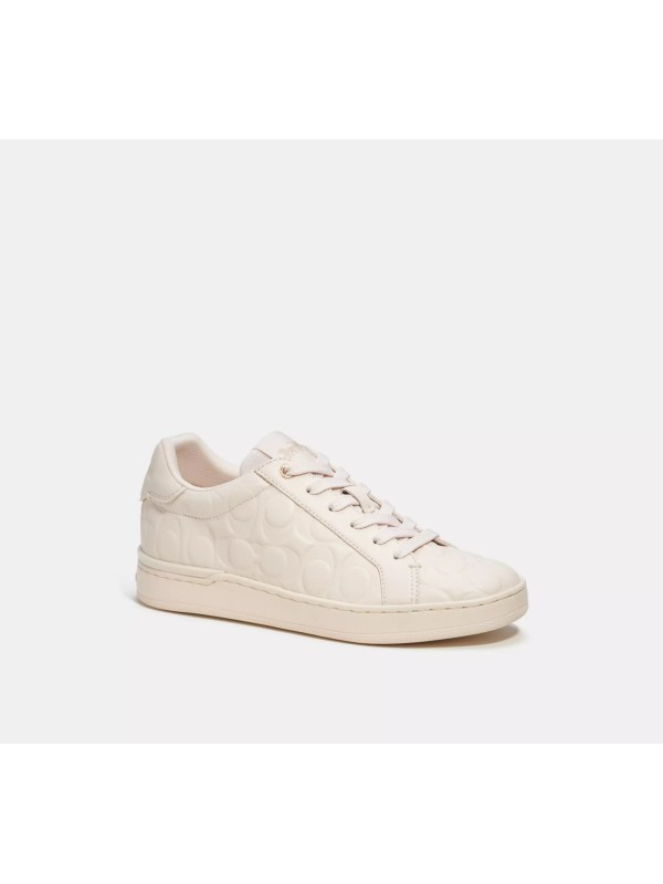 Кеды Coach Clip Low Top Sneaker In Signature Leather White