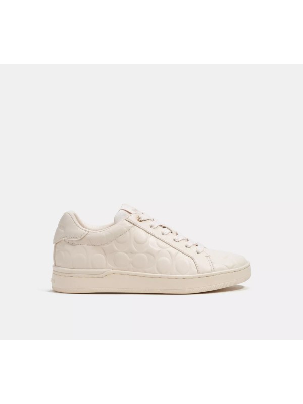 Кеды Coach Clip Low Top Sneaker In Signature Leather White