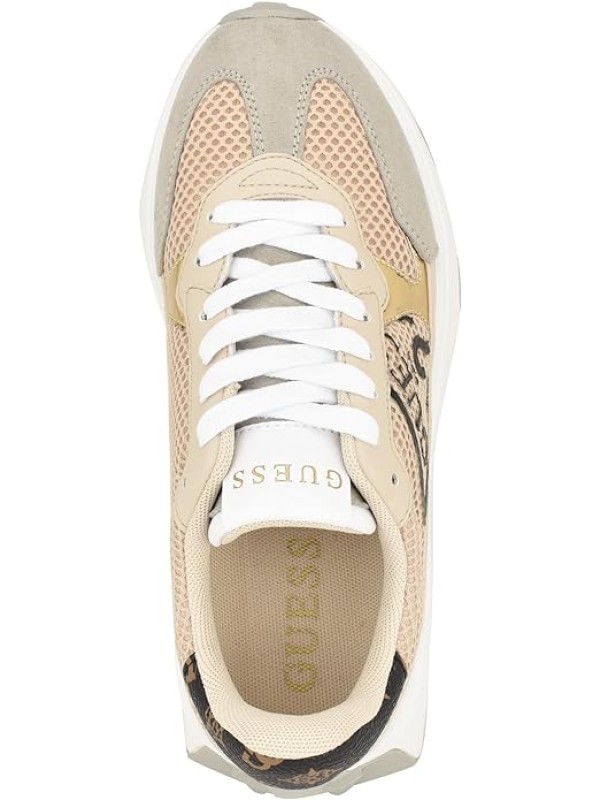 Кроссовки Guess Calebb3 Logo Print, Beige