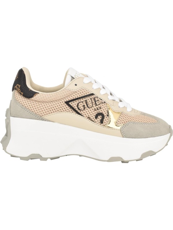 Кросівки Guess Calebb3 Logo Print, Beige