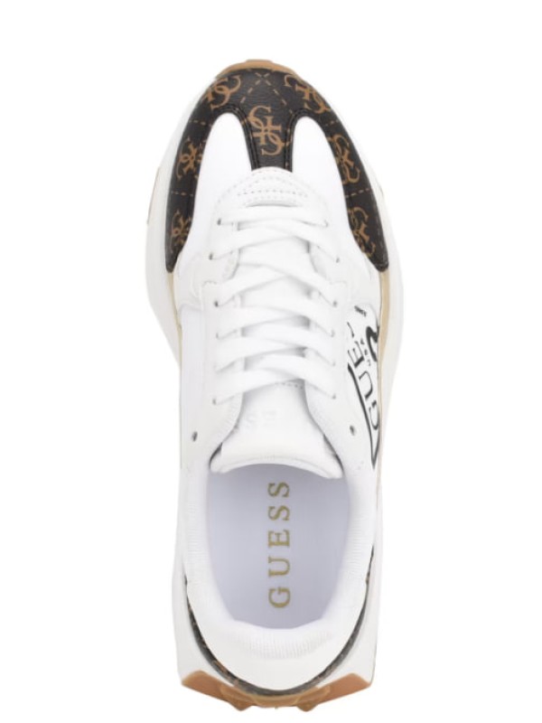 Кроссовки Guess Calebb Logo Print, White