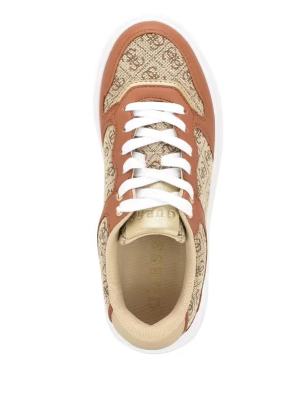 Кросівки Guess Cleva Logo Low-Top Sneakers Light Brown