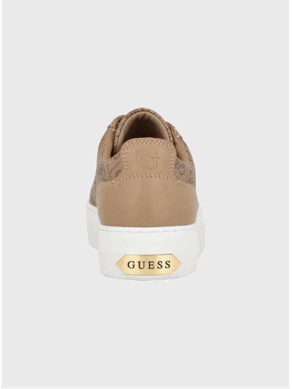 Кроссовки Guess Genza Logo Print Brown