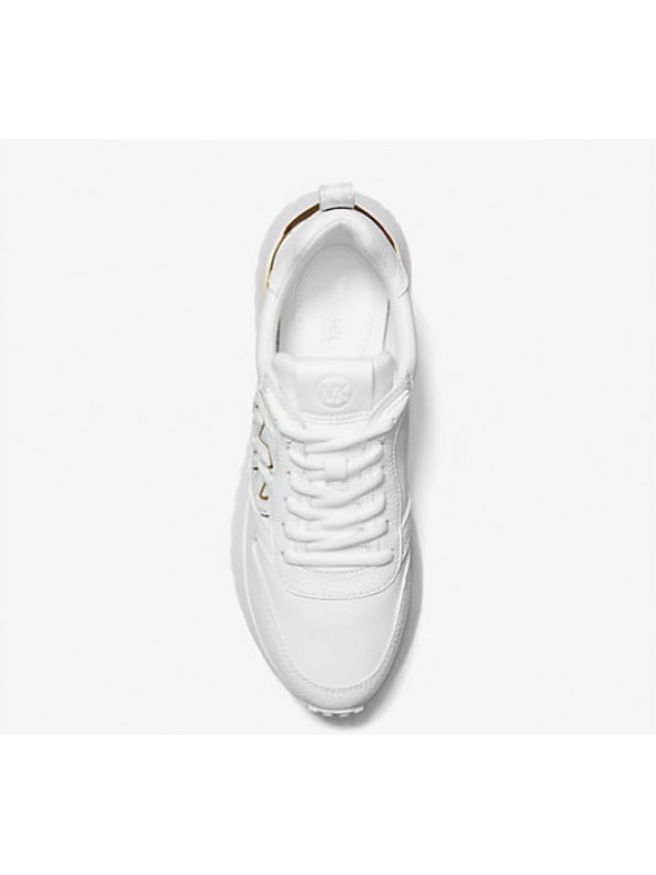 Кросовки Michael Kors Dev Logo Embossed Trainer White