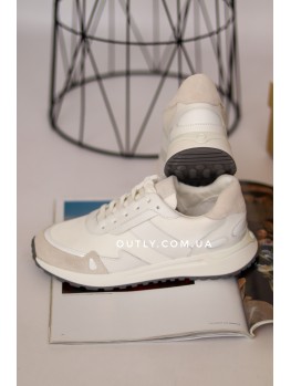 Michael Kors Monroe Canvas and Leather Trainer white