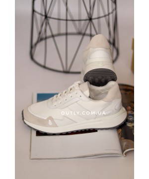 Michael Kors Monroe Canvas and Leather Trainer white