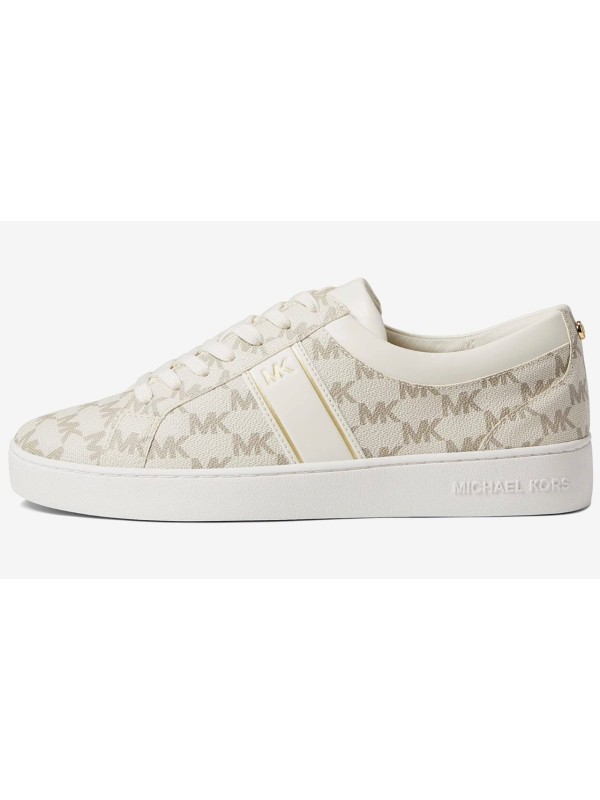 Michael Kors Juno Stripe Lace Up Sneakers vanilla