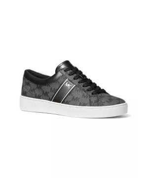 Michael Kors Juno Stripe Lace Up Sneakers Black