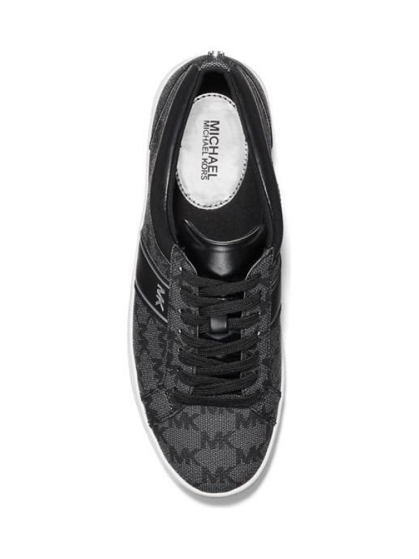 Michael Kors Juno Stripe Lace Up Sneakers Black