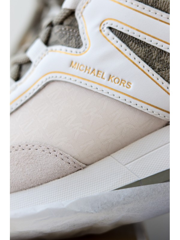 Michael Kors Pippin Trainer Sneaker Army green/White