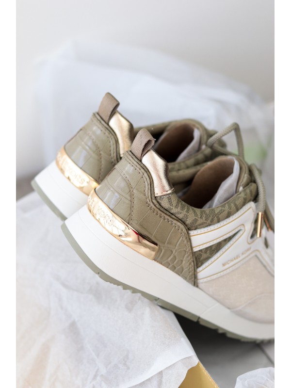 Michael Kors Pippin Trainer Sneaker Army green/White