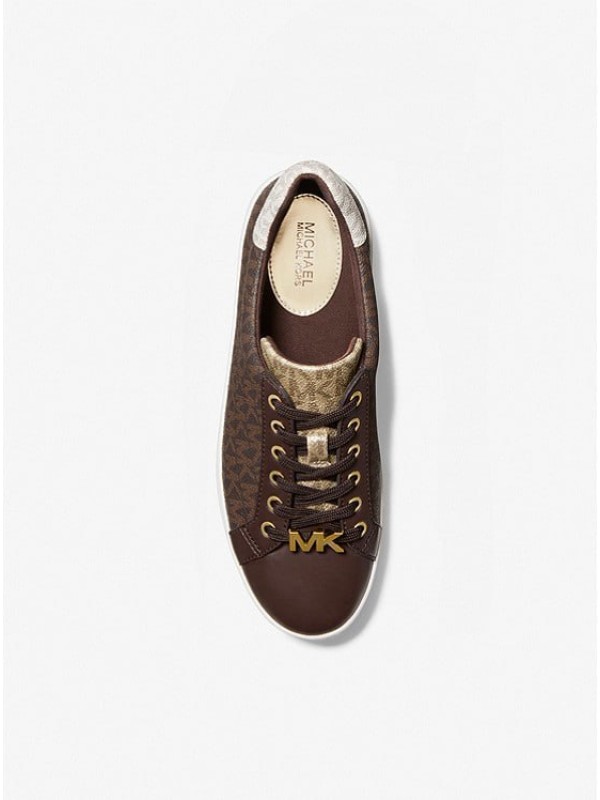 Кеды Michael Kors Poppy Trainer Brown Logo