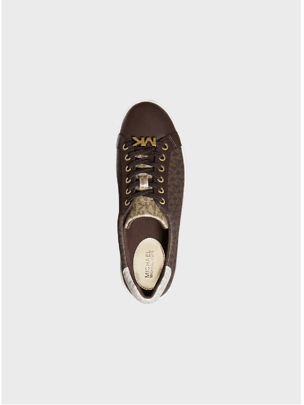 Кеды Michael Kors Poppy Trainer Brown Logo