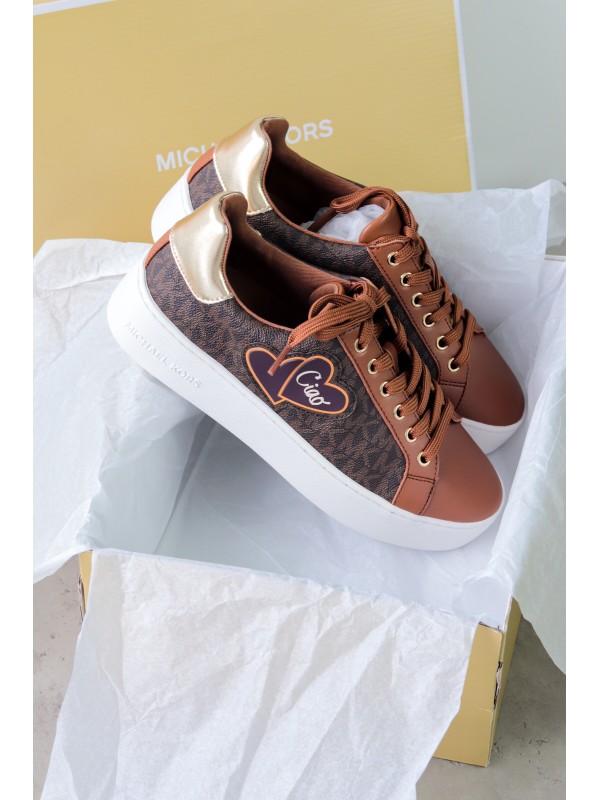 Кеди Michael Kors Poppy Trainer Brown multi