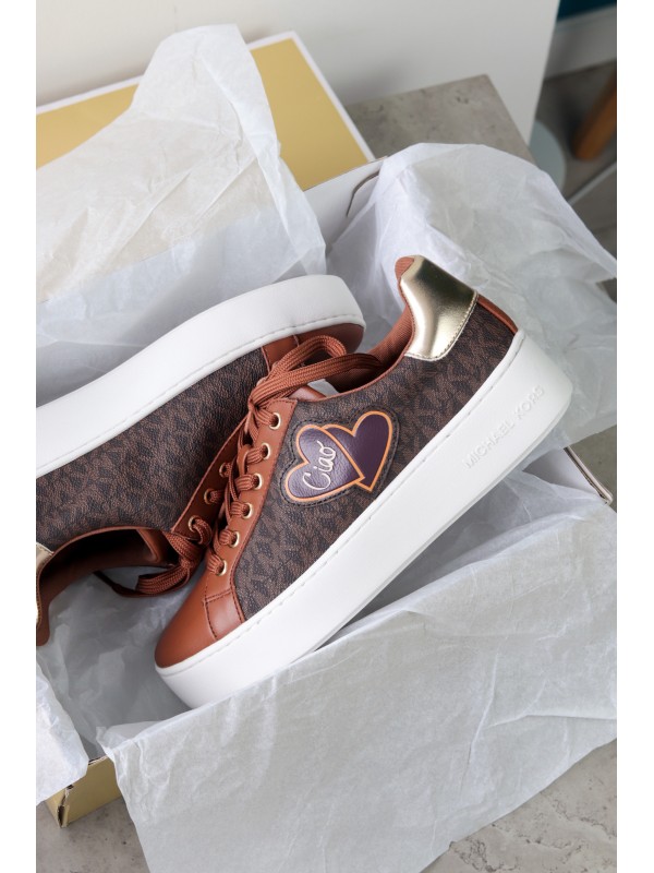 Кеди Michael Kors Poppy Trainer Brown multi