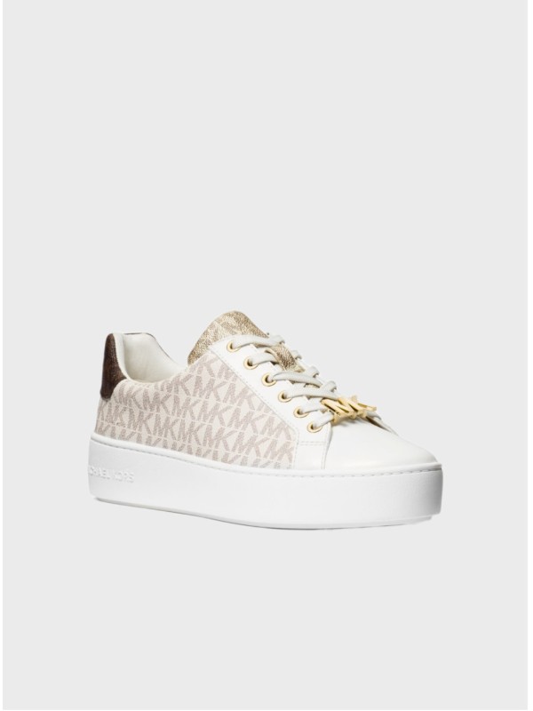 Кеды Michael Kors Poppy Trainer Vanilla Logo