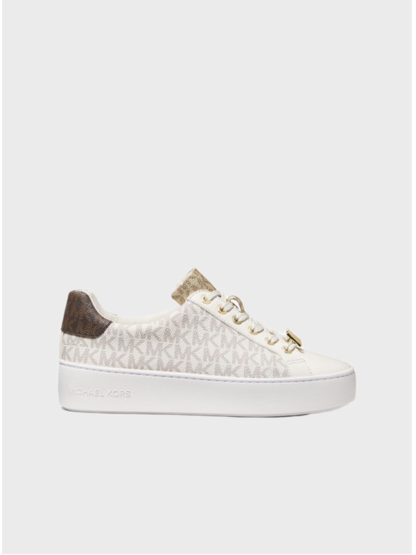 Кеды Michael Kors Poppy Trainer Vanilla Logo