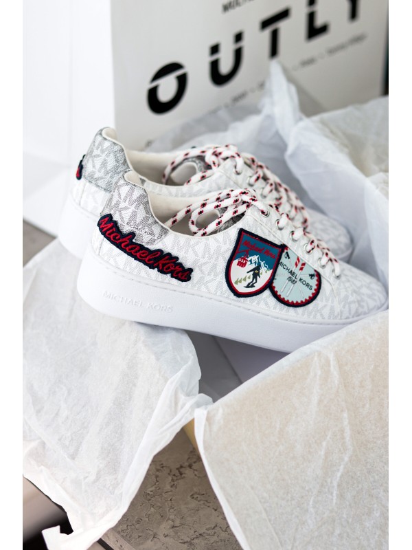 Michael Kors Poppy Trainer Sneakers white logo