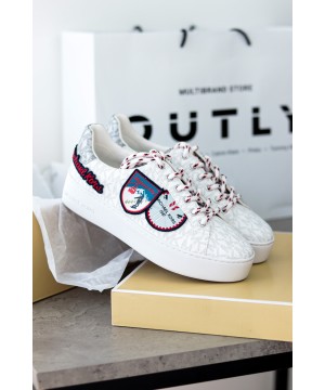 Michael Kors Poppy Trainer Sneakers white logo