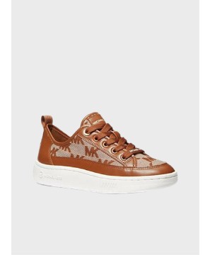 Кеды Michael Kors Shea Lace Up Brown Logo