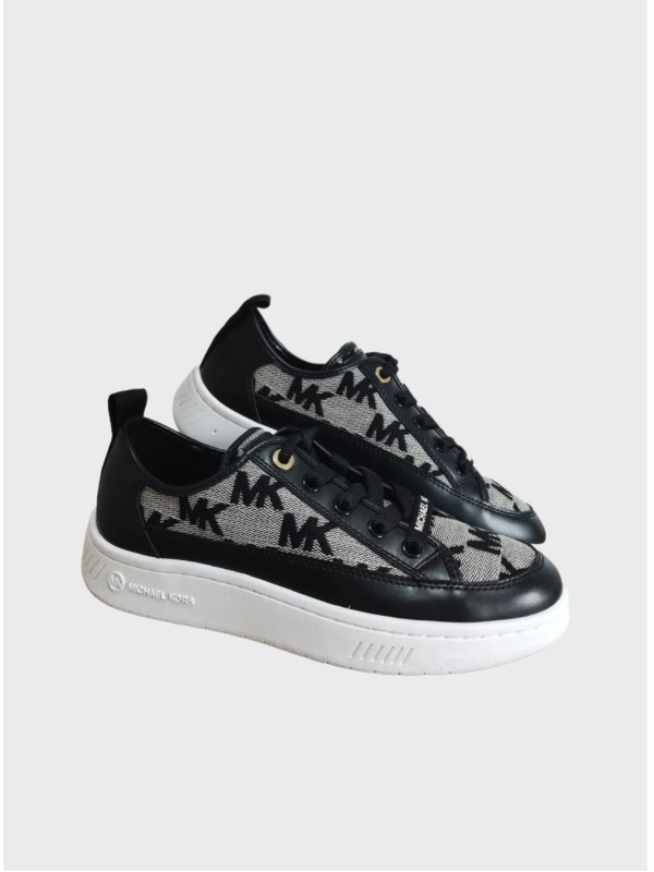 Кеды Michael Kors Shea Lace Up Black Logo