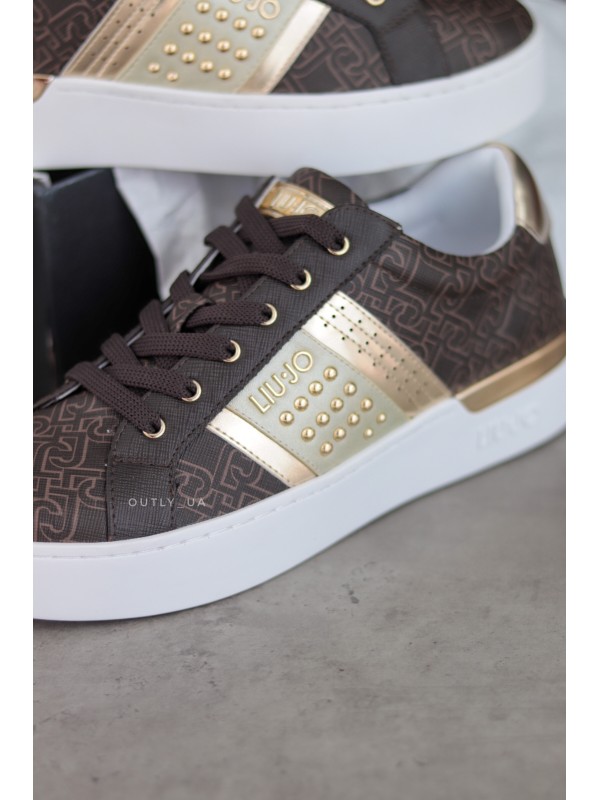 Liu Jo Jeans SILVIA Low sneakers Brown Logo