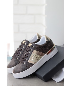 Liu Jo Jeans SILVIA Low sneakers Brown Logo