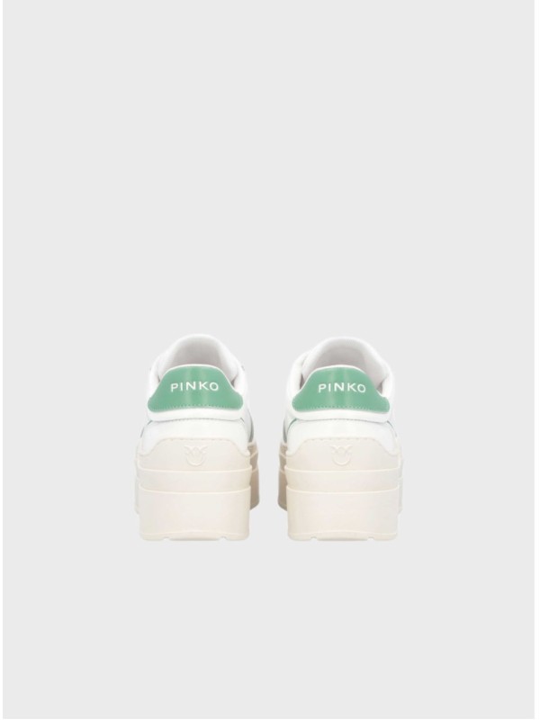 Кросівки Pinko Greta 01 Calf Leather White/Green