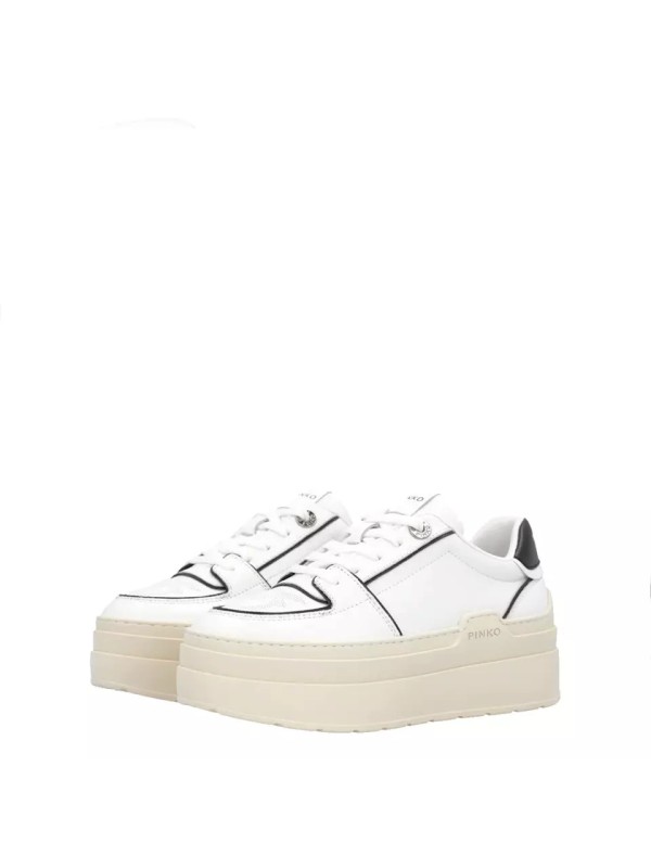 Кроссовки Pinko Greta 01 Calf Leather White/Black