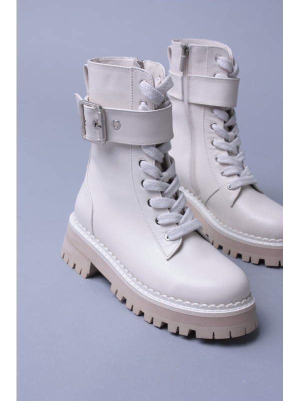 Осенние ботинки the.Afina Classic boots White