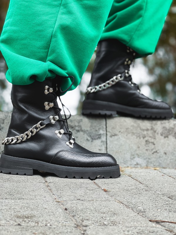 Осенние ботинки the.Afina boots Chain Black