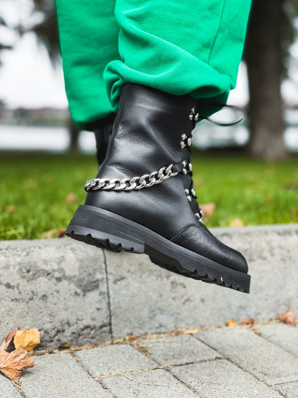 Осенние ботинки the.Afina boots Chain Black