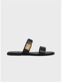 Босоножки Charles & Keith Dove Double-Strap Black