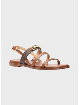 Босоножки Michael Kors Carson Signature and Leather Brown Logo