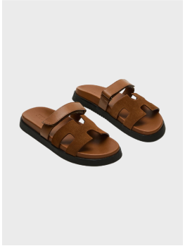 Шлепанцы Steve Madden Mayven Camel Suede Brown
