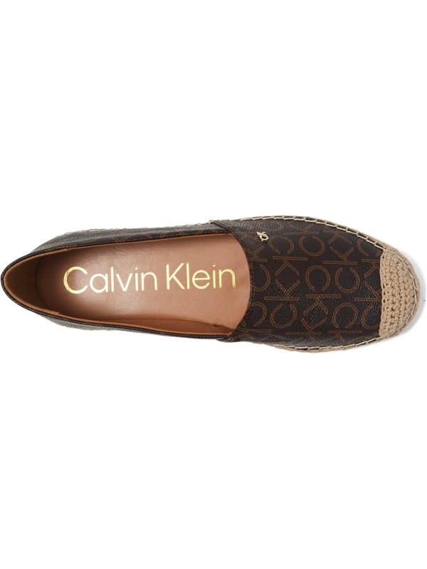 Еспадрильи Calvin Klein Popular slip on Taupe Logo Dark Brown