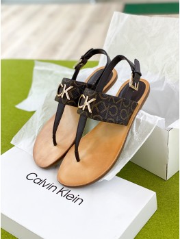 Босоніжки Calvin Klein Braita Brown logo