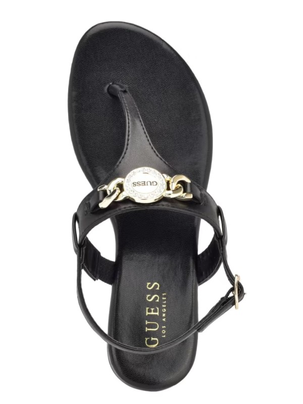 Босоніжки Guess Chain-Link T-Strap, Black