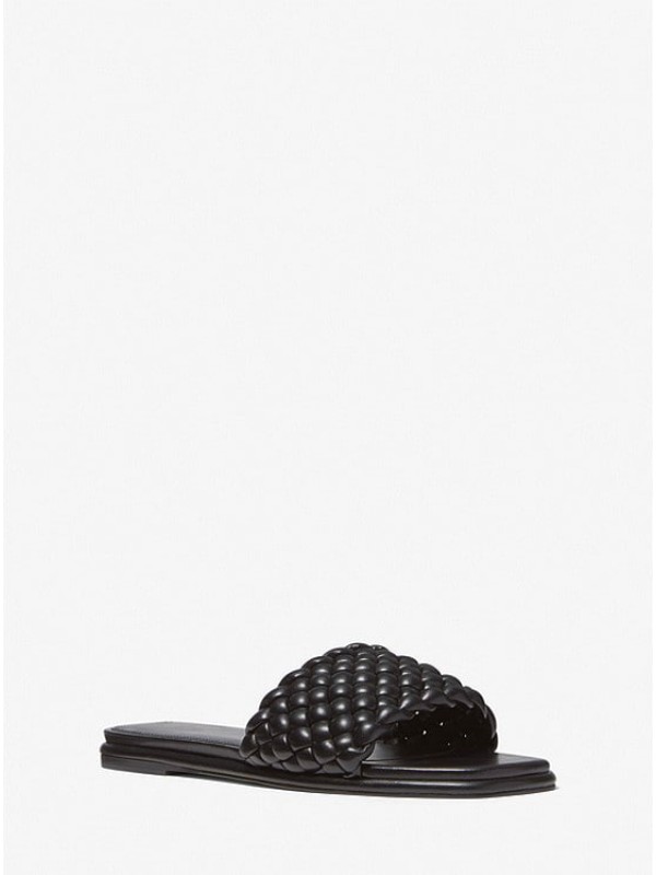 Женские слайды Michael Kors Amelia Braided, Black