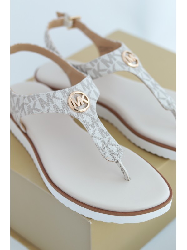 Босоніжки Michael Kors Judy Thong, Vanilla Logo