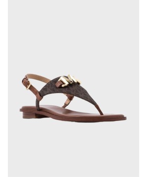 Босоніжки Michael Kors Reed Flat Thong Brown Logo